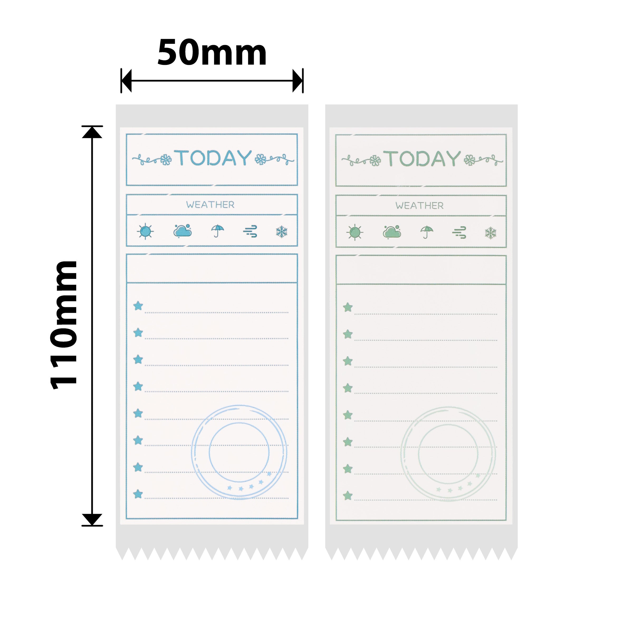 NB462 - NIIMBOT - B1 / B21 / B3S / B4 - 50X110MM - 70 TO DO LIST LABELS