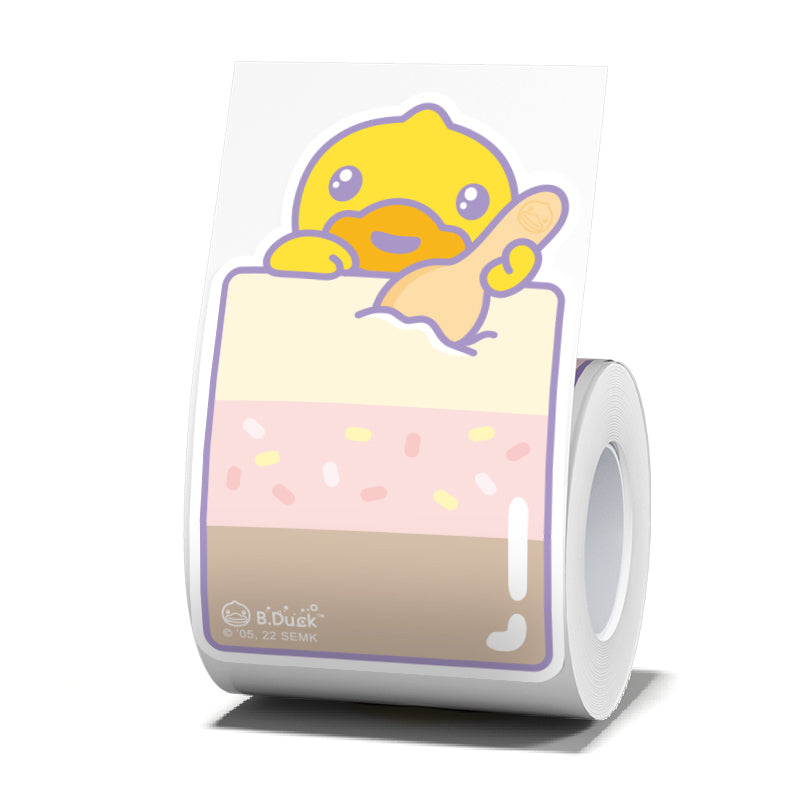 NB470 - NIIMBOT - B1 / B21 / B3S / B4 - 50X84MM - 90 ICE CREAM DUCK LABELS