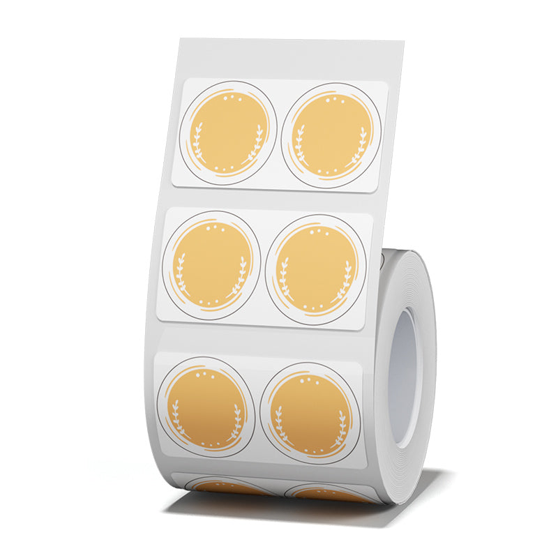 NB475 - NIIMBOT - B1 / B21 / B3S / B4 - 42X21MM - 310 ORANGE ROUND LABELS