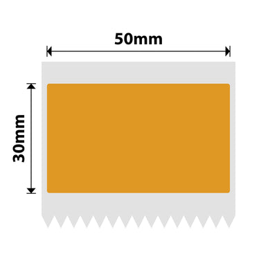 NB494 - NIIMBOT - B1 / B21 / B3S / B4 - 50X30MM - 230 ORANGE FREEZER LABELS