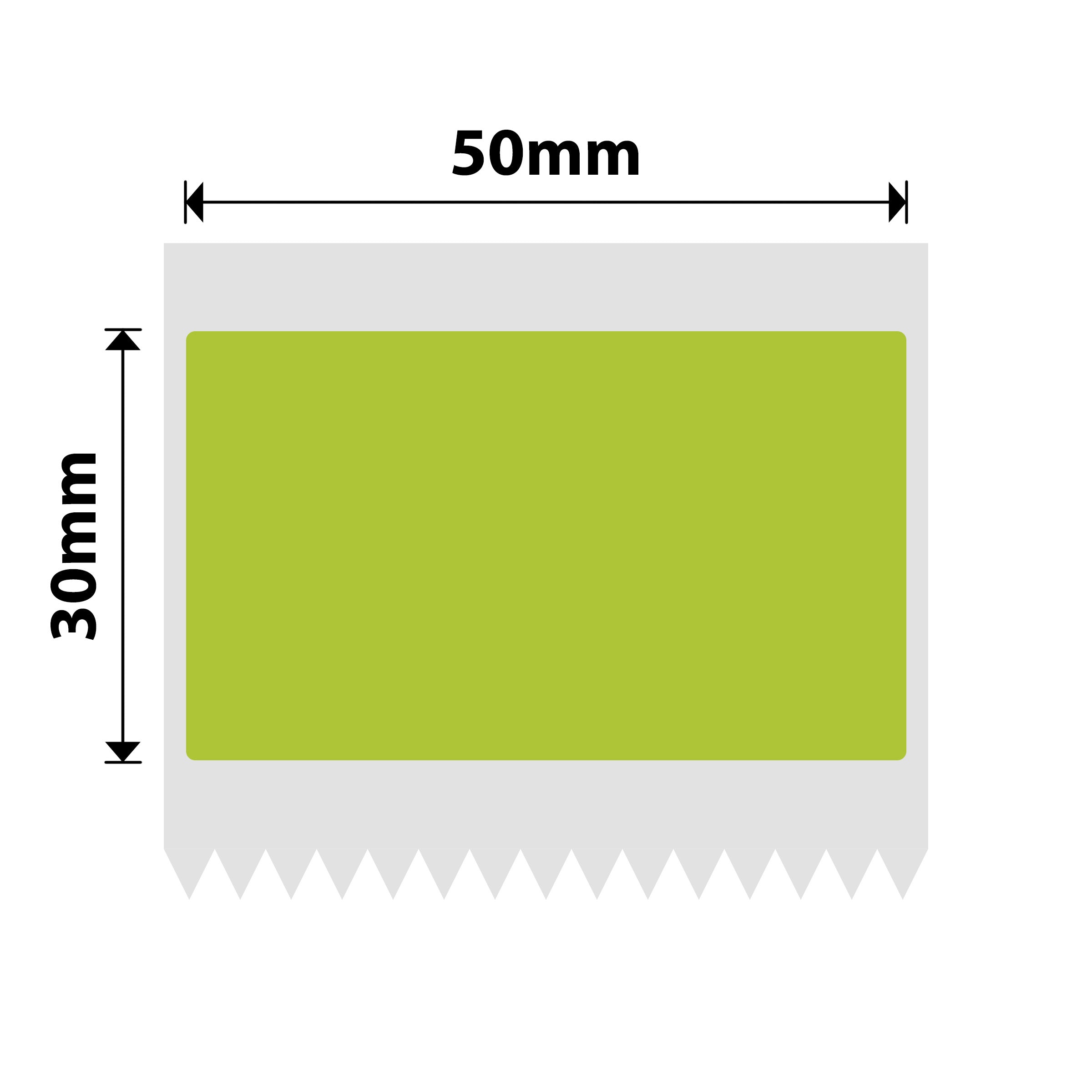 NB495 - NIIMBOT - B1 / B21 / B3S / B4 - 50X30MM - 230 BEAN GREEN FREEZER LABELS