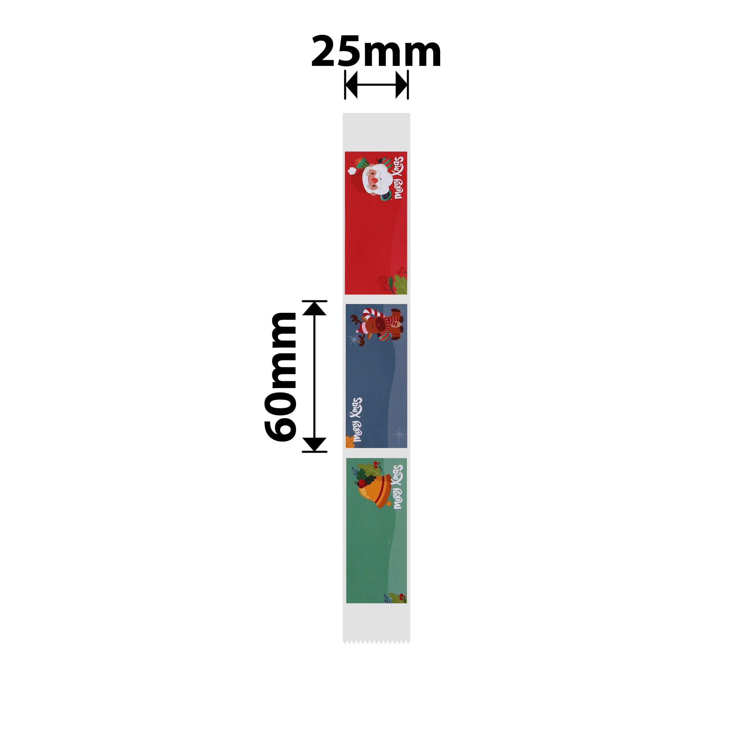 NB497 - NIIMBOT - D101 ONLY - 25X60MM - 110 CHRISTMAS LABELS