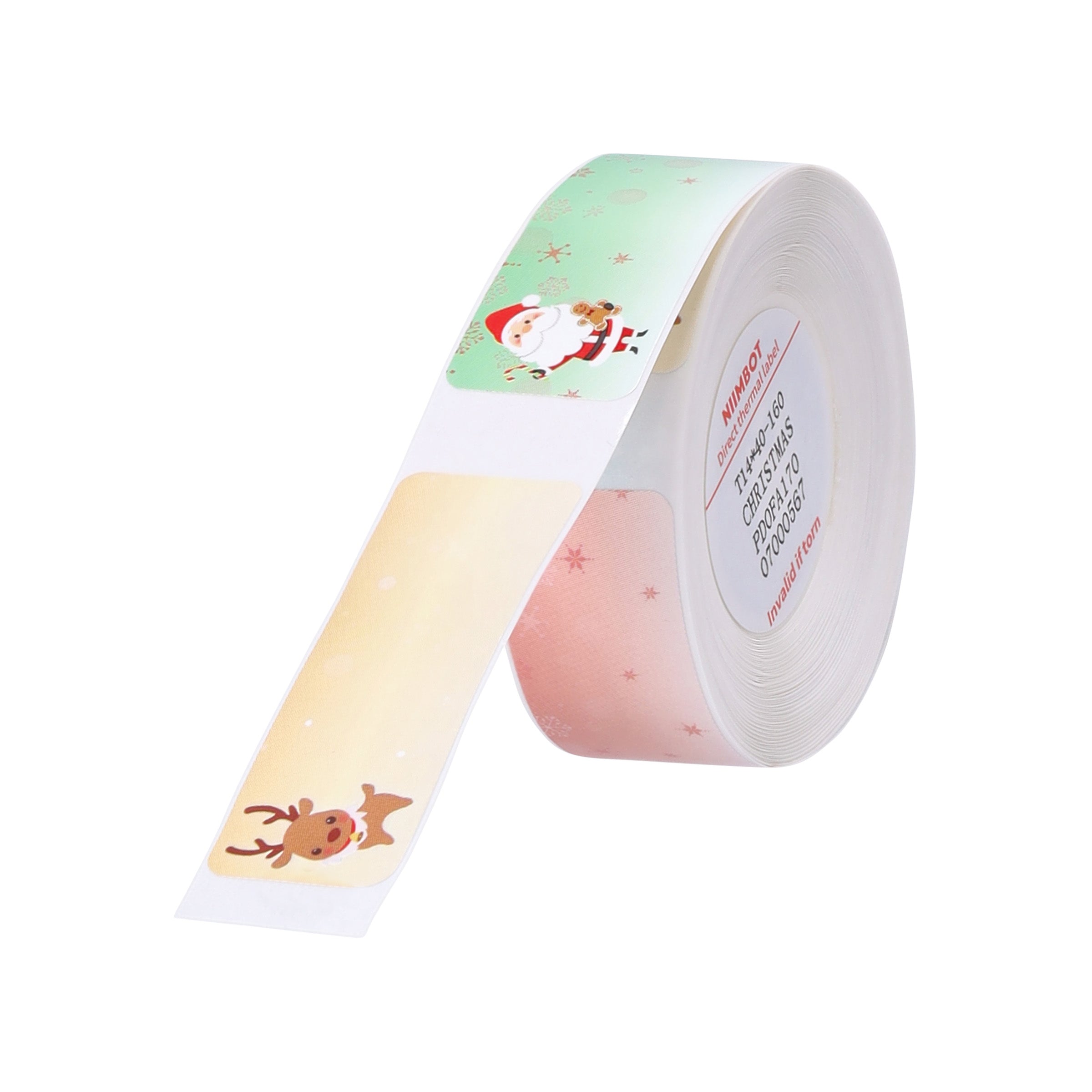 NB504 - NIIMBOT - D11 / D101 / D110 / H1S - 14X40MM - 160 CHRISTMAS LABELS
