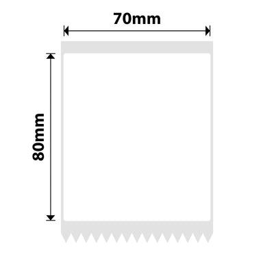 NB513 - NIIMBOT - B3S / B4 ONLY - 70X80MM - 95 WHITE LABELS