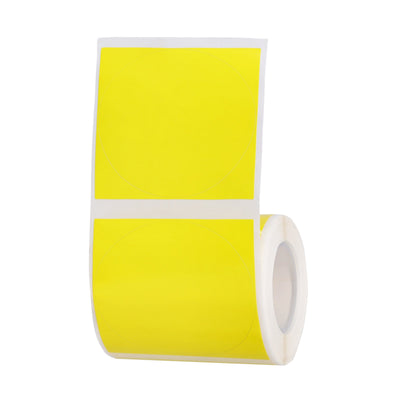 NB516 - NIIMBOT - B1 / B21 / B3S / B4 - 50X50MM - 150 YELLOW ROUND LABELS