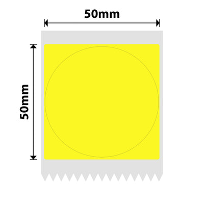 NB516 - NIIMBOT - B1 / B21 / B3S / B4 - 50X50MM - 150 YELLOW ROUND LABELS