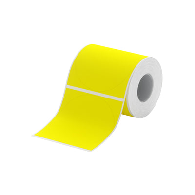 NIIMBOT-Gamme B-50x50mm-Rondes jaunes-150 étiquettes