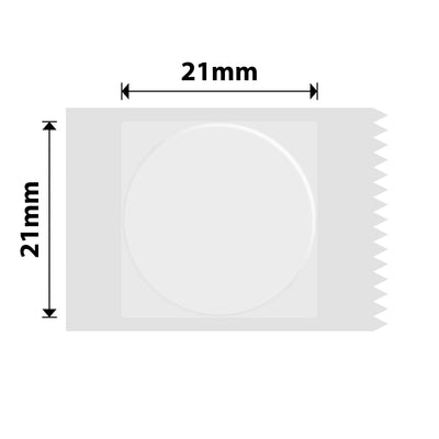 NB522 - NIIMBOT - B1 / B21 / B3S / B4 - 21X21MM - 305 TRANSPARENT ROUND LABELS