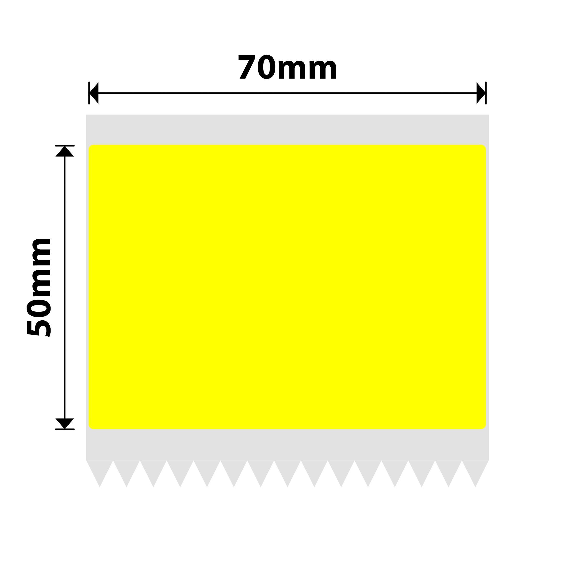 NB551 - NIIMBOT - K3 ONLY - 70X50MM - 560 LABELS - YELLOW