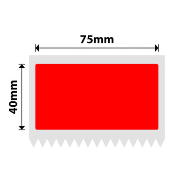 NB554 - NIIMBOT - K3 ONLY - 75X40MM - 690 RED LABELS