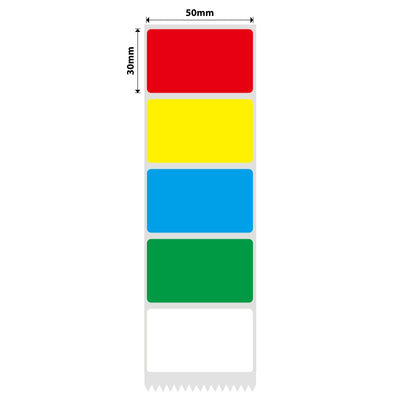 NIIMBOT - K3 Only - 50x30mm - Colourful B - Rgb - 965 Labels