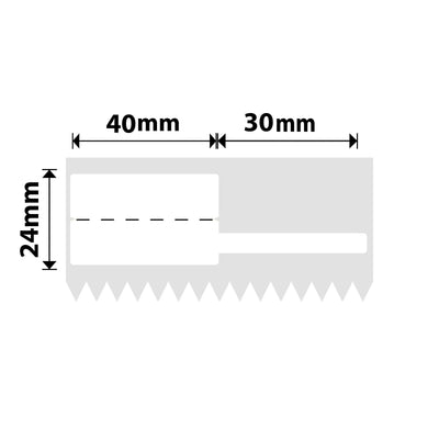 NB573 - NIIMBOT - K3 ONLY - 40X24+30MM - 1,110 WHITE CABLE LABELS