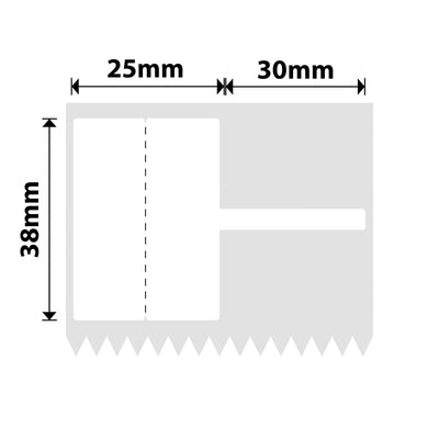 NB577 - NIIMBOT - K2 / K3 - 25X38+30MM - 700 WHITE CABLE LABELS