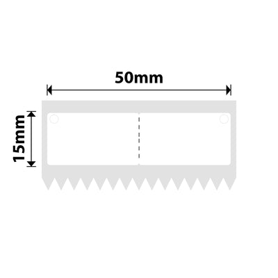 NIIMBOT - K3 Only - 50x15mm - White Jewelry With Hole - 1,660 Labels
