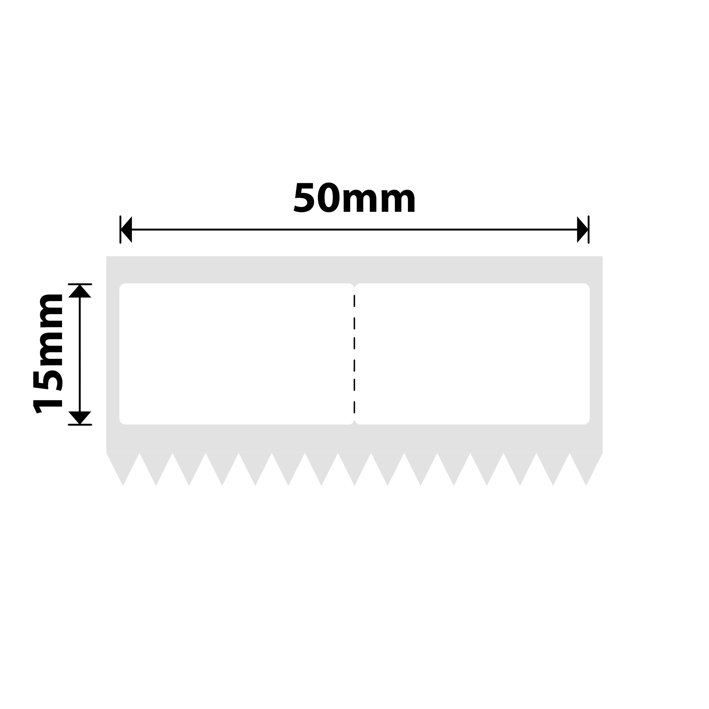 NB586 - NIIMBOT - K2 / K3 - 50X15MM - 1,660 WHITE JEWELLERY LABELS