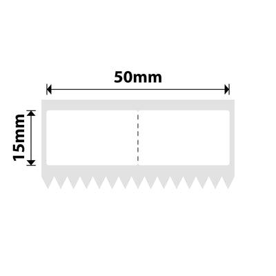 NB586 - NIIMBOT - K2 / K3 - 50X15MM - 1,660 WHITE JEWELLERY LABELS