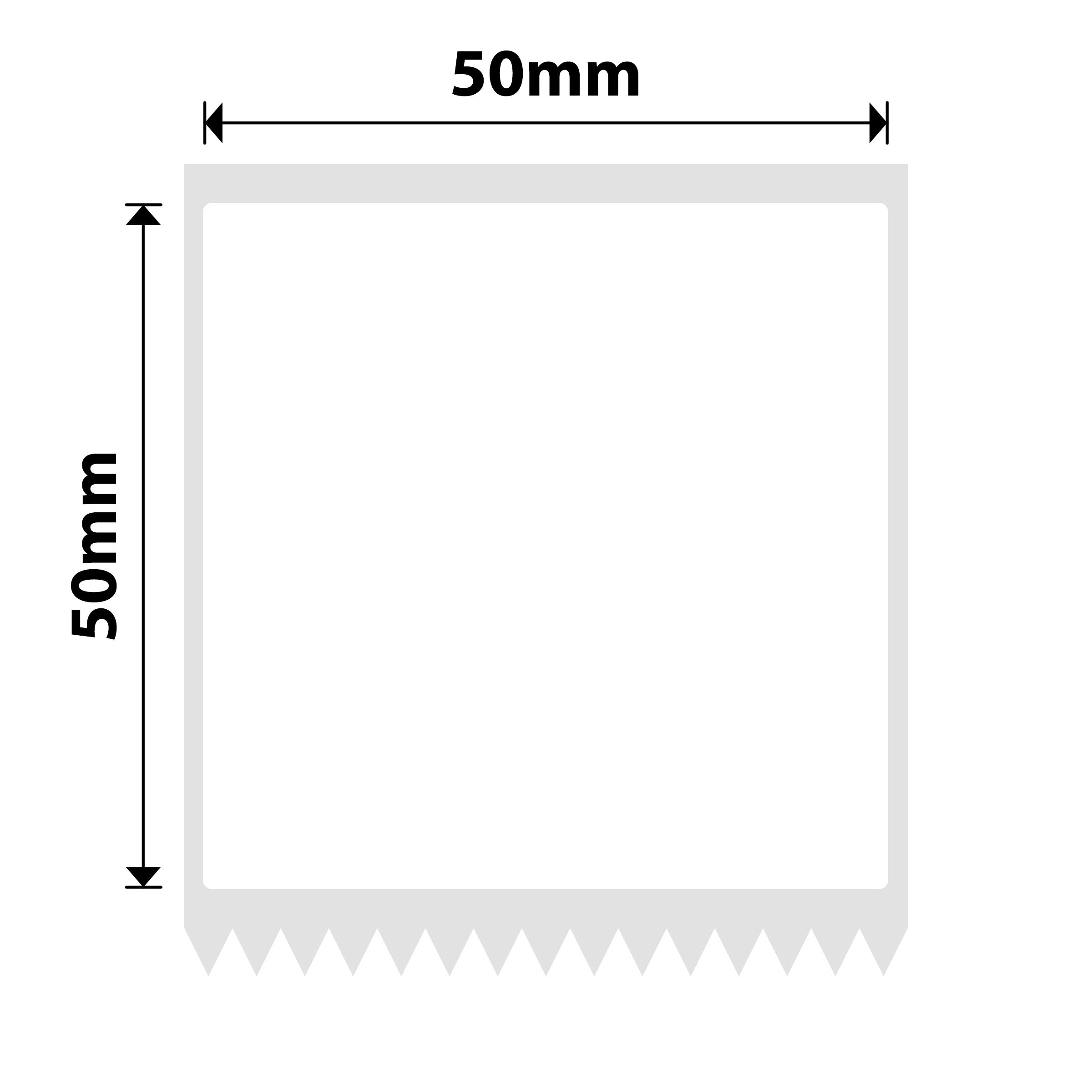 NB597 - NIIMBOT - M2 / M3 - 50X50MM - 150 WHITE PET LABELS
