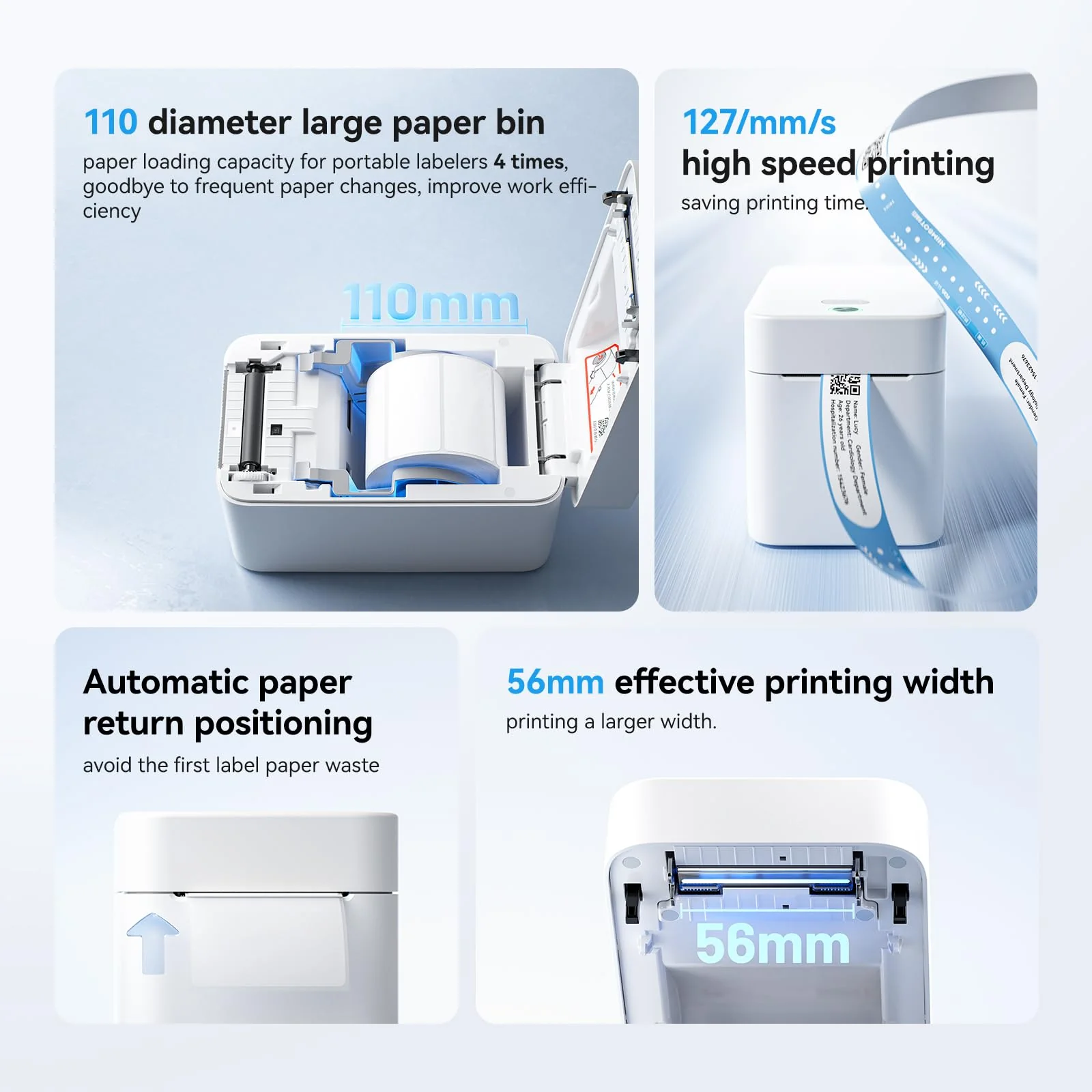 NB608 - NIIMBOT - K2 - THERMAL BUSINESS BLUETOOTH LABEL PRINTER - WHITE
