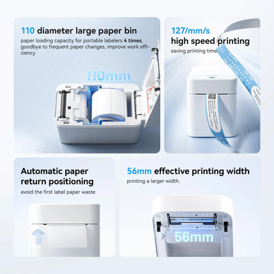 NB608 - NIIMBOT - K2 - THERMAL BUSINESS BLUETOOTH LABEL PRINTER - WHITE
