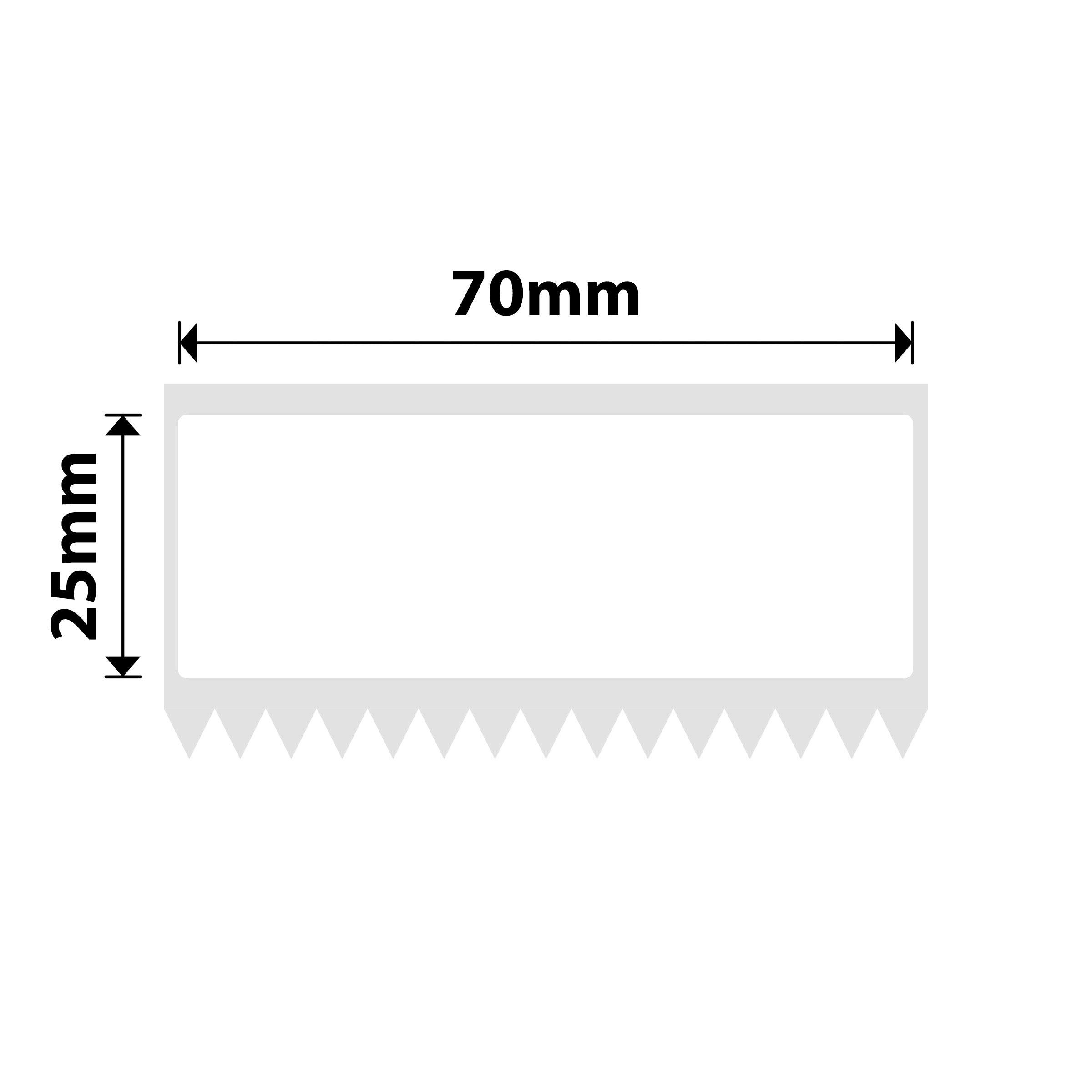 NB621 - NIIMBOT - M3 ONLY - 70X25MM - 285 WHITE LABELS