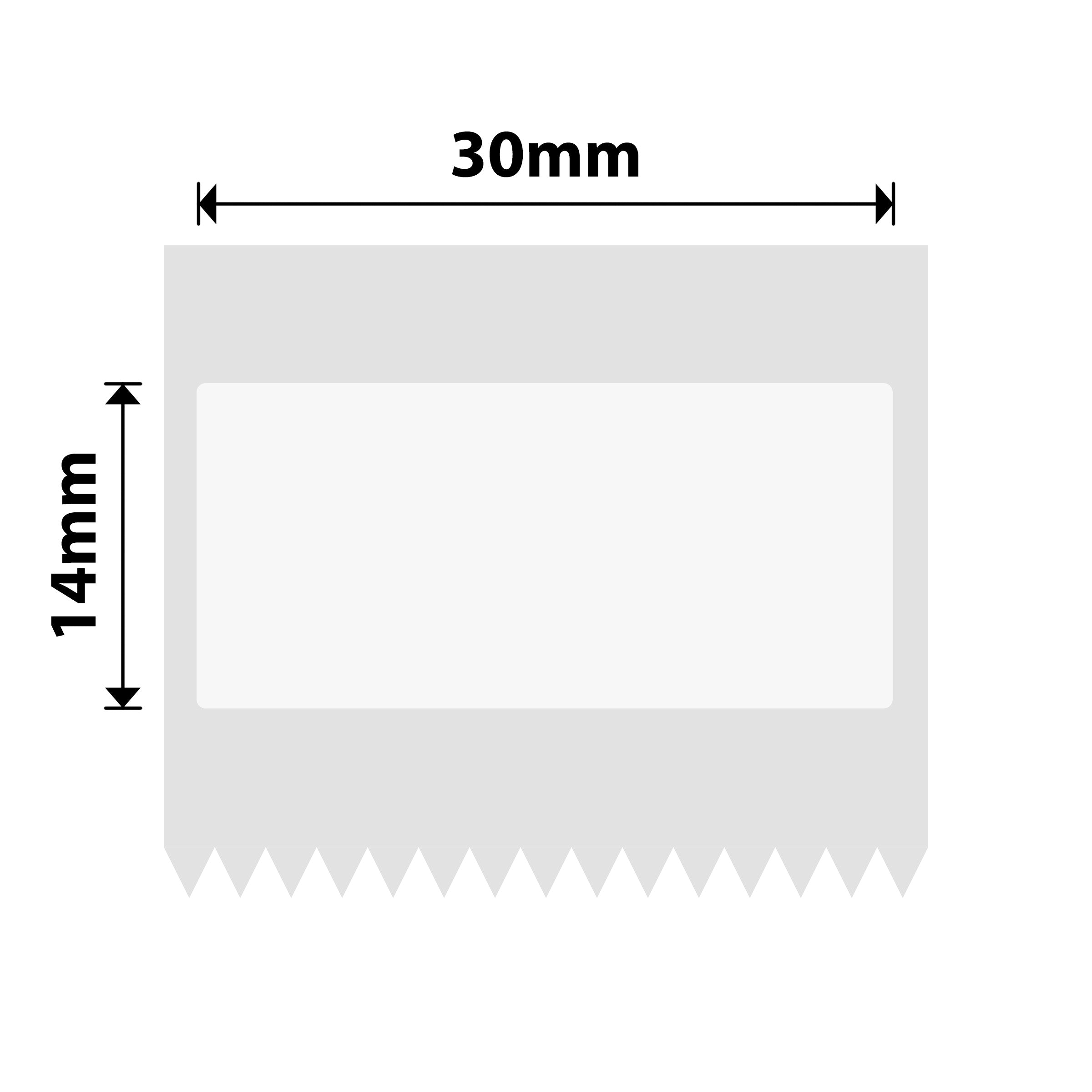 NB627 - NIIMBOT - M2_H / M3 - 30X14MM - 375 WHITE ANTI-COUNTERFEITING LABELS