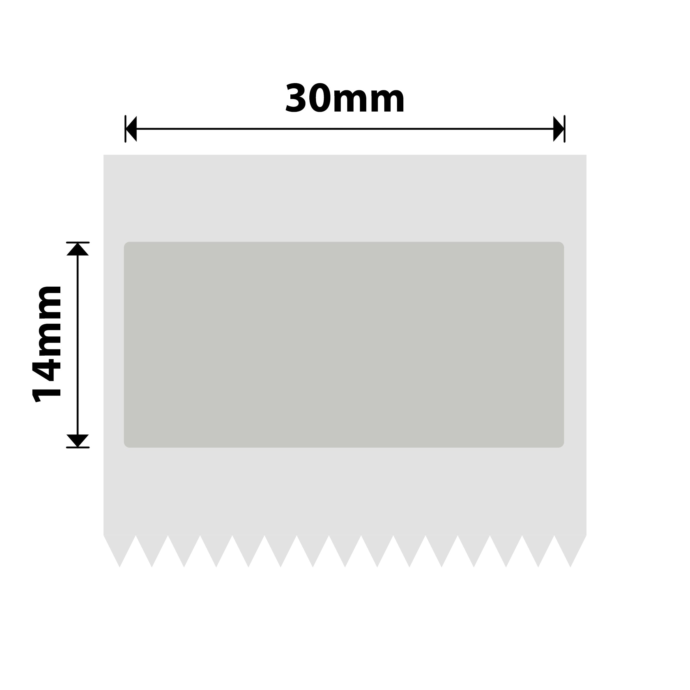 NB628 - NIIMBOT - M2_H / M3 - 30X14MM - 375 MATTE SILVER ANTI-COUNTERFEITING LABELS