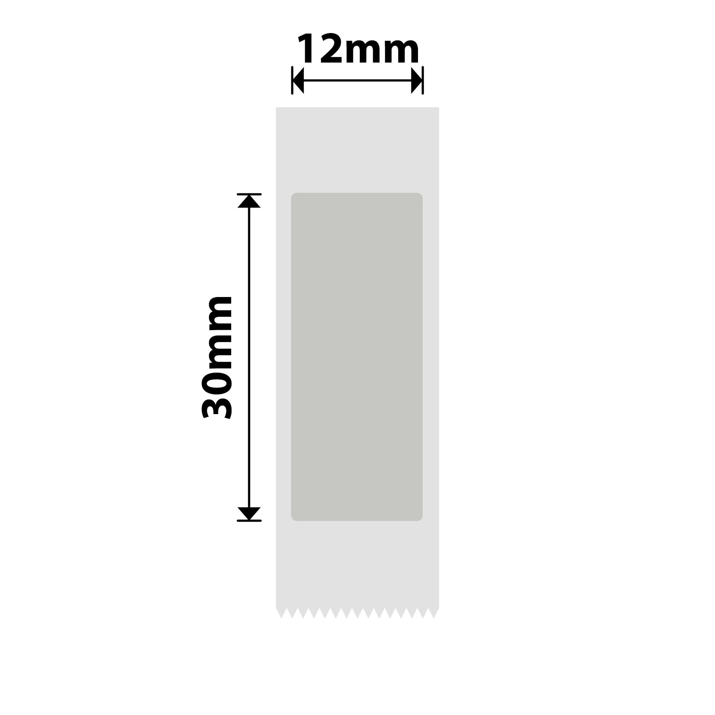 NB630 - NIIMBOT - B18 / N1 - 12X30MM - 165 SILVER VOID LABELS