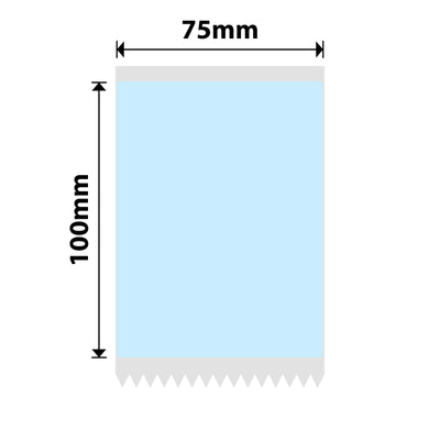NB633 - NIIMBOT - B3S / B4 ONLY - 75X100MM - 75 BABY BLUE LABELS