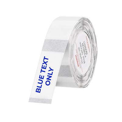 NB638 - NIIMBOT - D11 / D101 / D110 / H1S - 14X30MM - 195 TRANSPARENT BLUE TEXT LABELS