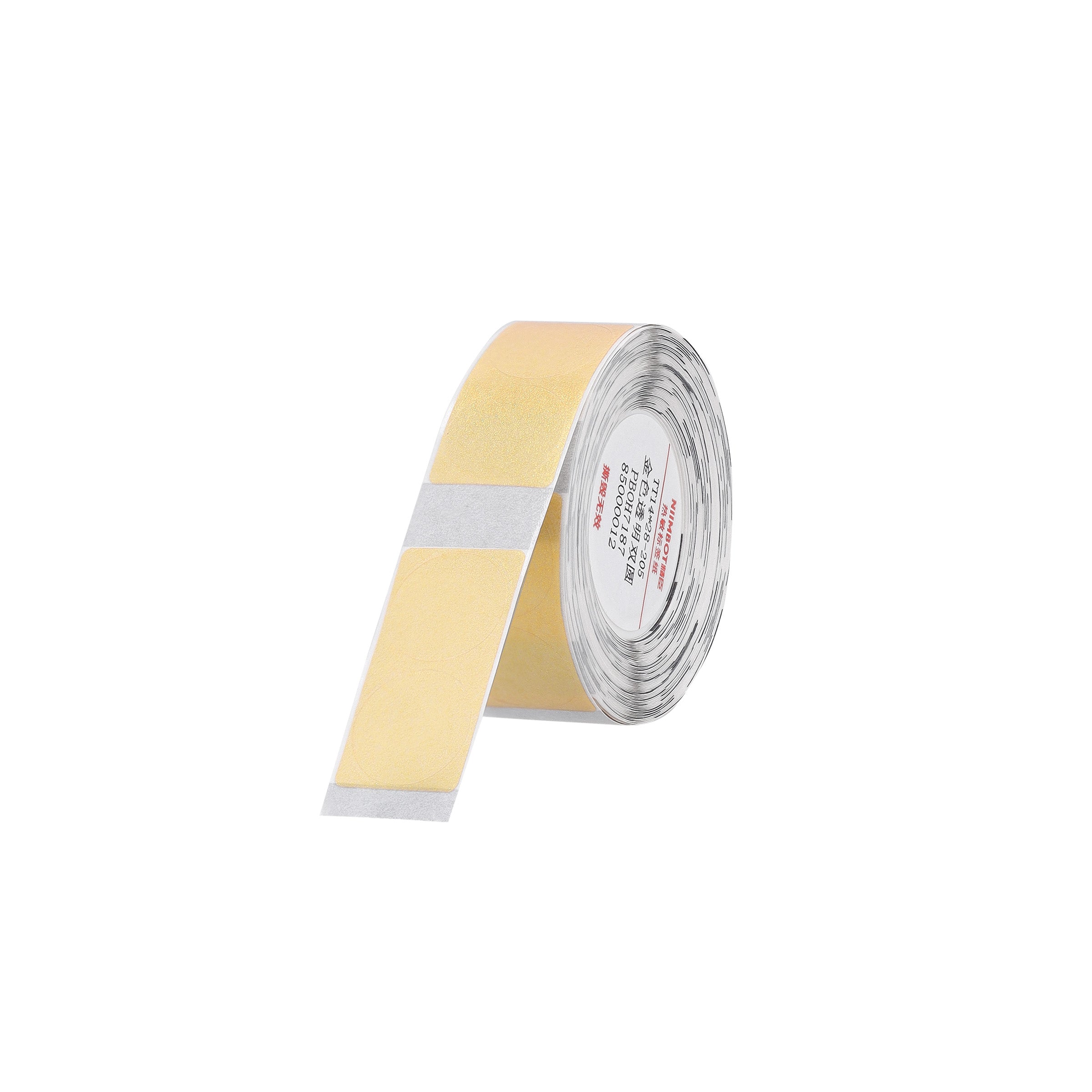 NB640 - NIIMBOT - D11 / D101 / D110 / H1S - 14X28MM - 205 ROUND GOLD TRANSPARENT LABELS