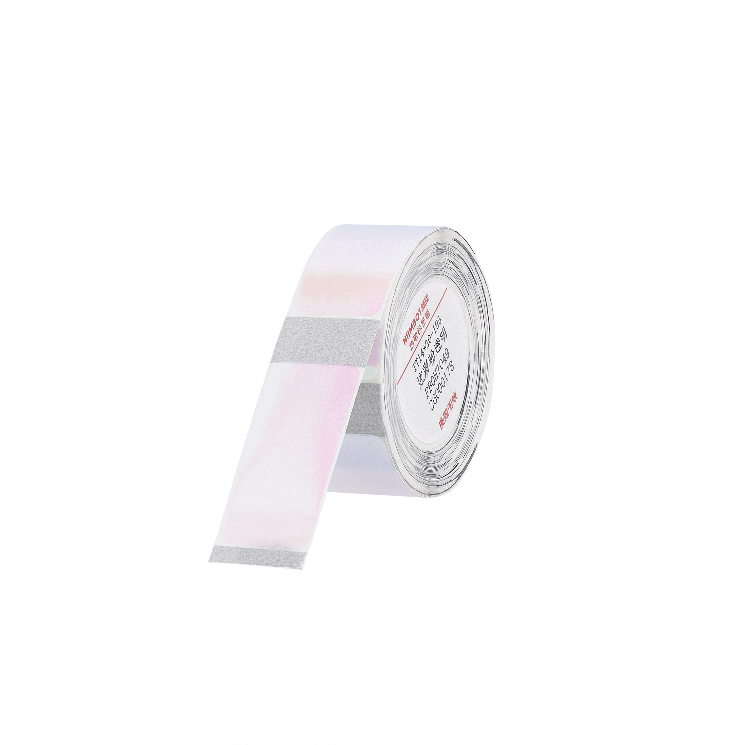 NB642 - NIIMBOT - D11 / D101 / D110 / H1S - 14X30MM - 195 TRANSPARENT COLOURFUL PINK LABELS