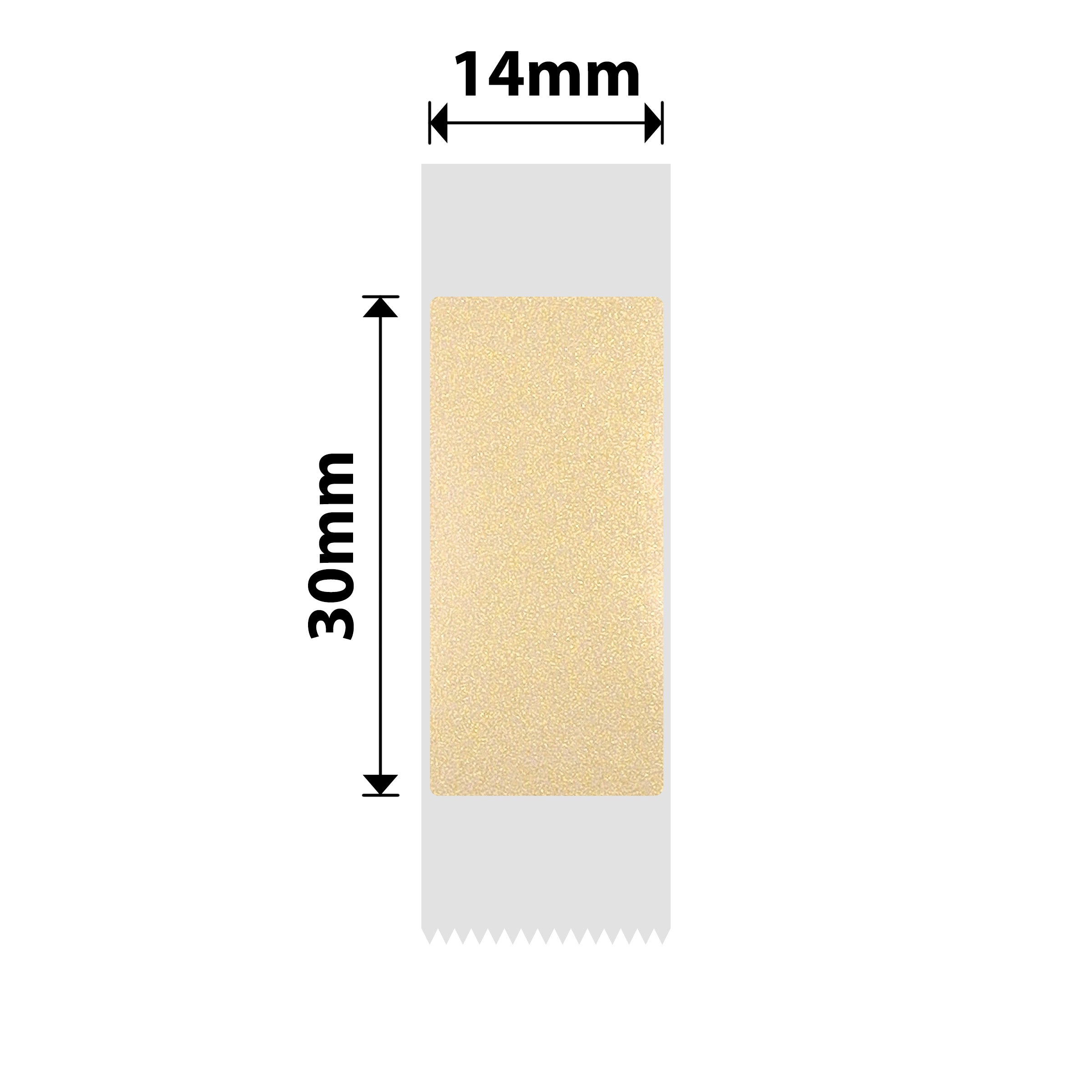 NB645 - NIIMBOT - D11 / D101 / D110 / H1S - 14X30MM - 195 GOLD TRANSPARENT LABELS