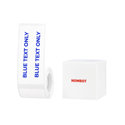 NB648 - NIIMBOT - B1 / B21 / B3S / B4 - 20MMX90MM/2L - 170 WHITE BLUE TEXT LABELS