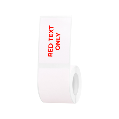 NB652 - NIIMBOT - B1 / B21 / B3S / B4 - 40X60MM - 125 WHITE LABELS RED TEXT ONLY LABELS