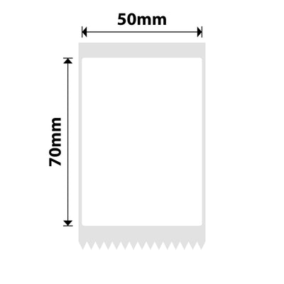 NB660 - NIIMBOT - B1 / B21 / B3S / B4 - 50X70MM - 105 WHITE BLUE TEXT LABELS