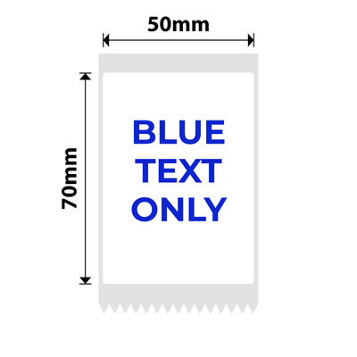 NB660 - NIIMBOT - B1 / B21 / B3S / B4 - 50X70MM - 105 WHITE BLUE TEXT LABELS