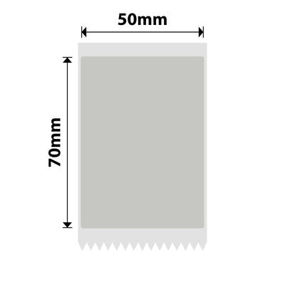NB661 - NIIMBOT - B1 / B21 / B3S / B4 - 50X70MM - 90 SILVER GREY BLUE TEXT LABELS