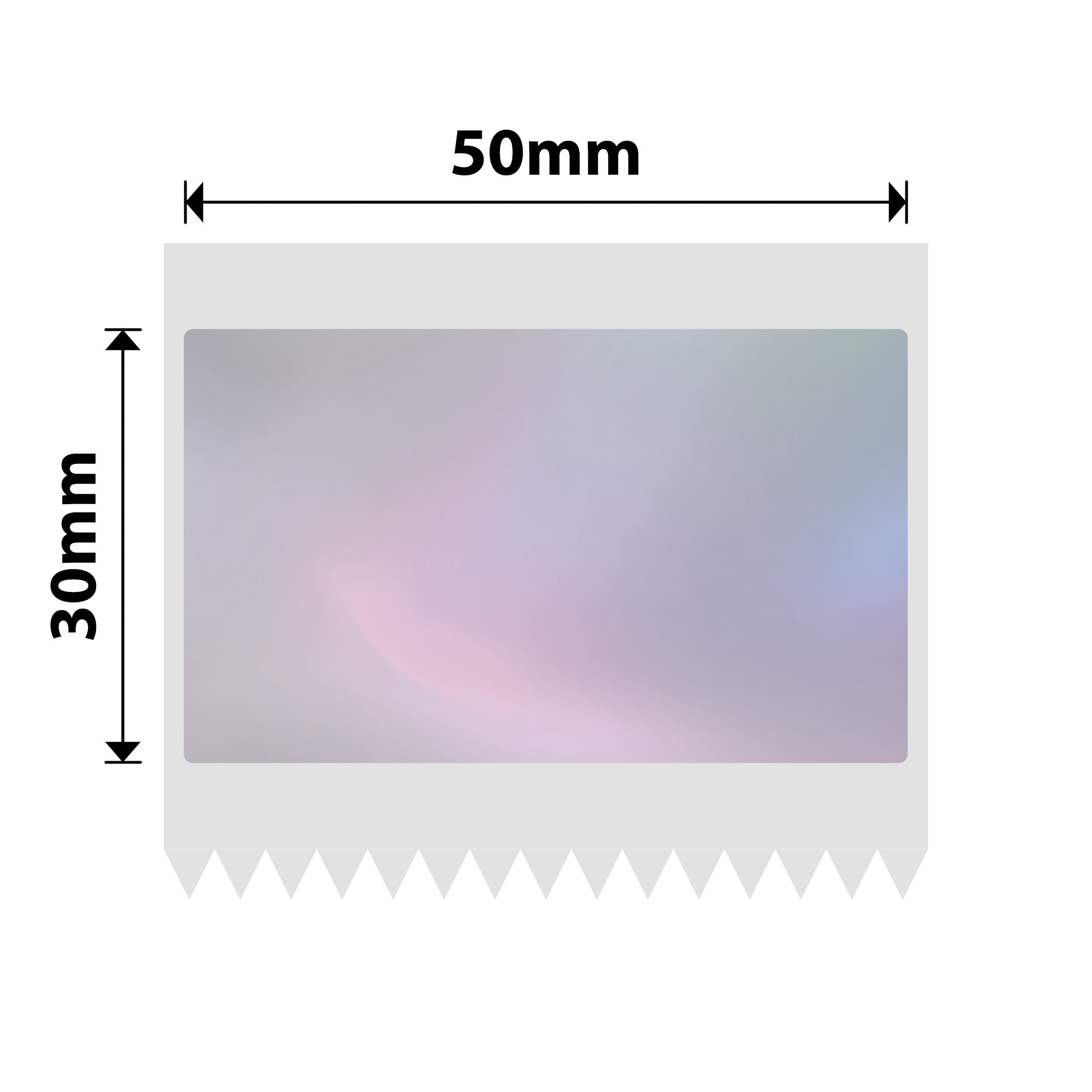 NB663 - NIIMBOT - B1 / B21 / B3S / B4 - 50X30MM - 230 COLORFUL BLUE TRANSPARENT LABELS