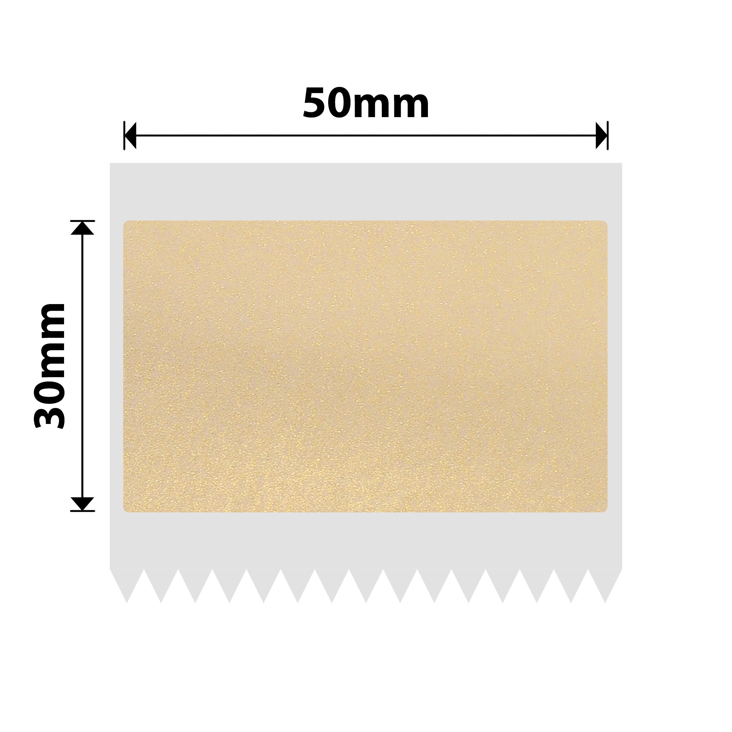NB665 - NIIMBOT - B1 / B21 / B3S / B4 - 50X30MM - 230 GOLD TRANSPARENT LABELS