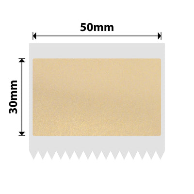 NB665 - NIIMBOT - B1 / B21 / B3S / B4 - 50X30MM - 230 GOLD TRANSPARENT LABELS