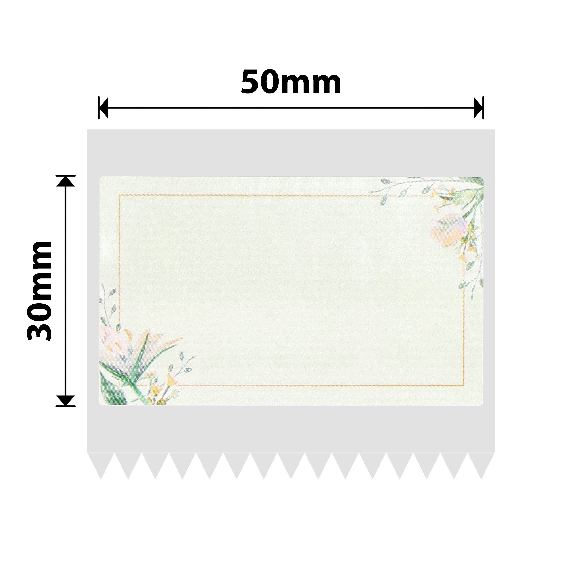 NB669 - NIIMBOT - B1 / B21 / B3S / B4 - 50X30MM - 230 WHITE FLOWER LABELS