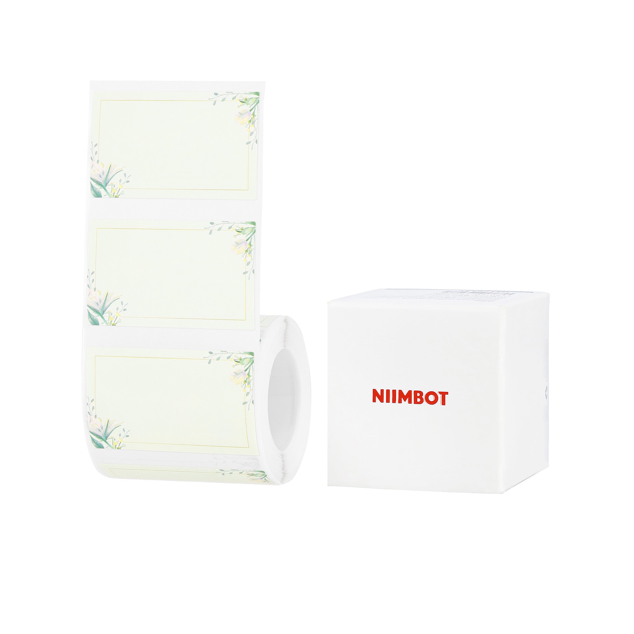 NB669 - NIIMBOT - B1 / B21 / B3S / B4 - 50X30MM - 230 WHITE FLOWER LABELS