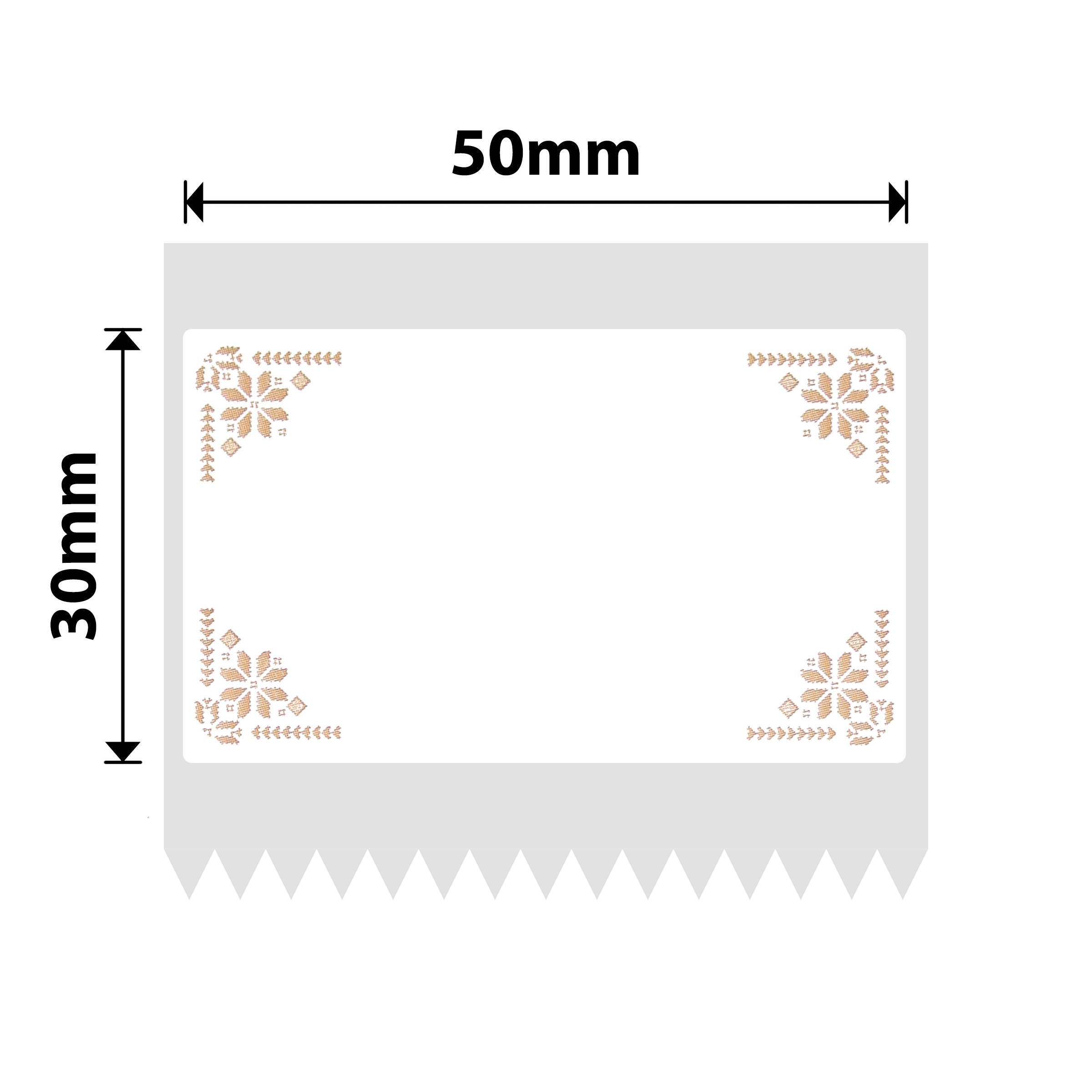 NB670 - NIIMBOT - B1 / B21 / B3S / B4 - 50X30MM - 230 BORDER LABELS