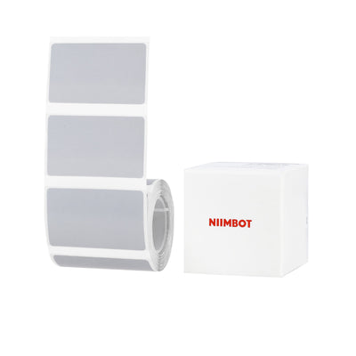 NB675 - NIIMBOT - B1 / B21 / B3S / B4 - 50X30MM - 230 SILVER TRANSPARENT LABELS