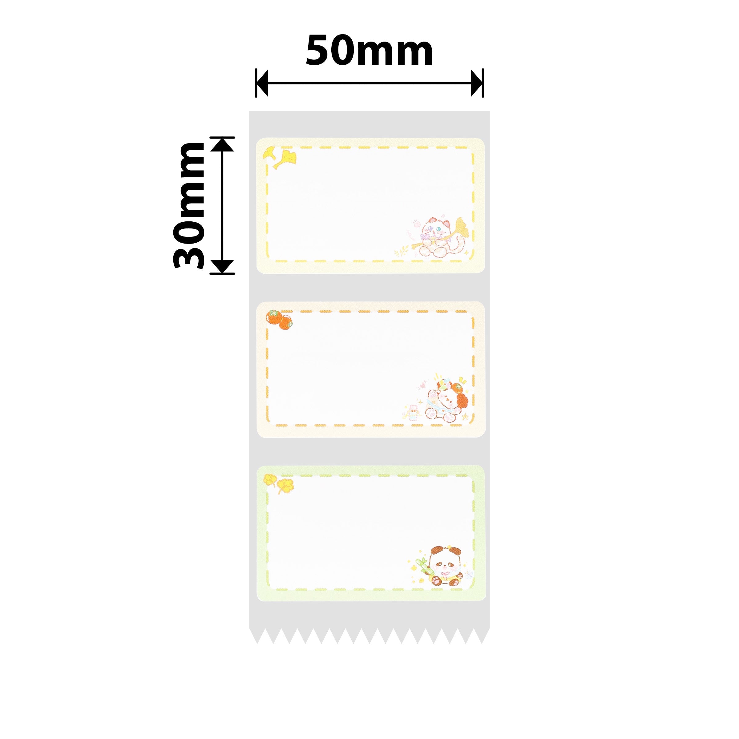 NB678 - NIIMBOT - B1 / B21 / B3S / B4 - 50X30MM - 230 ANIMAL AUTUMN OUTING LABELS