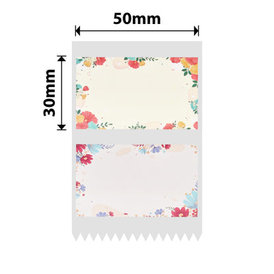 NB679 - NIIMBOT - B1 / B21 / B3S / B4 - 50X30MM - 230 SUNNY FLOWER BLOSSOMS LABELS