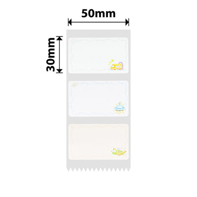 NB682 - NIIMBOT - B1 / B21 / B3S / B4 - 50X30MM - 230 TRAVEL THE WORLD LABELS