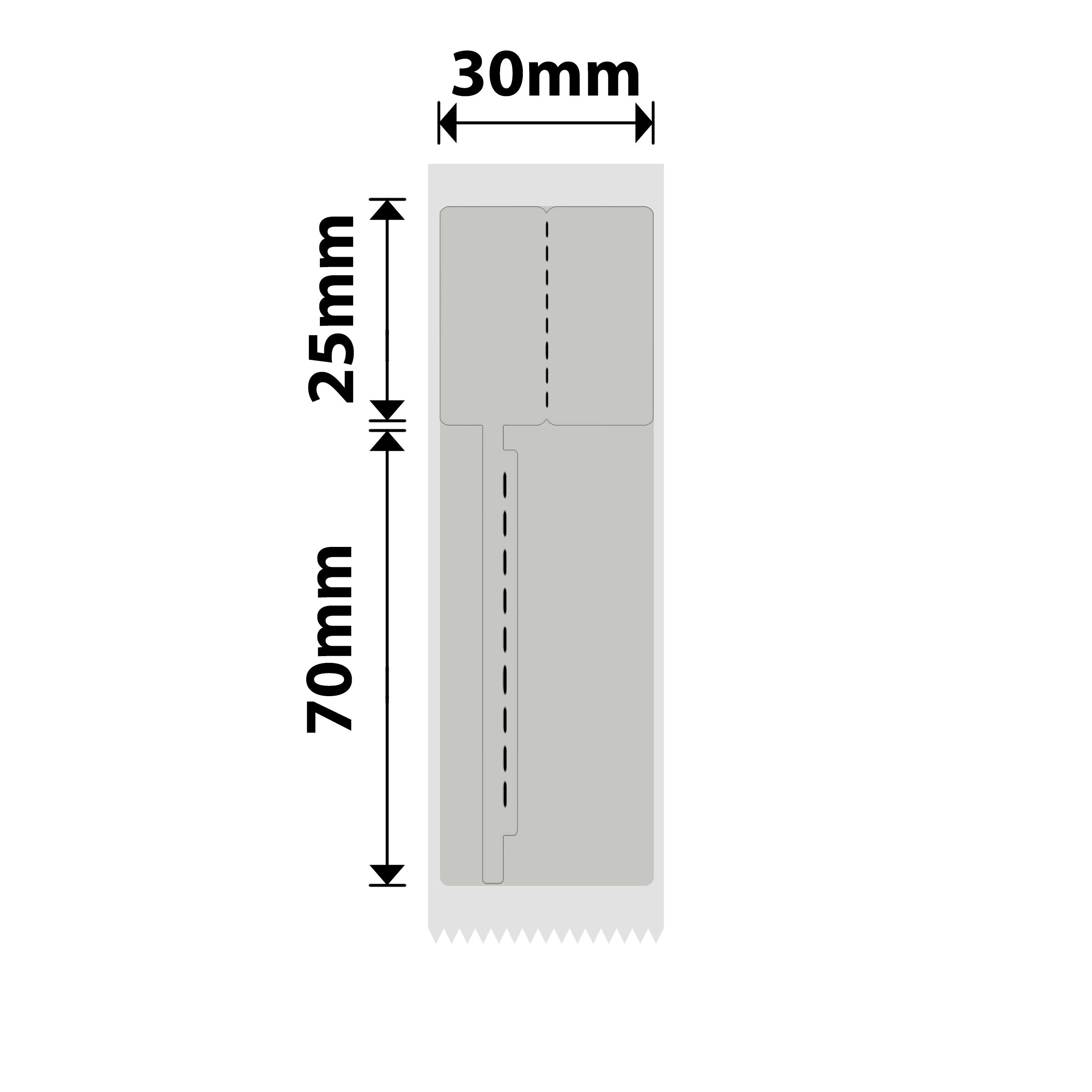 NB685 - NIIMBOT - B1 / B21 / B3S / B4 - 30X95MM - 65 GREY JEWELLERY VOID LABELS