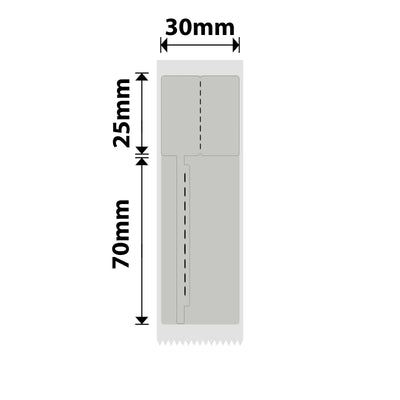 NB685 - NIIMBOT - B1 / B21 / B3S / B4 - 30X95MM - 65 GREY JEWELLERY VOID LABELS