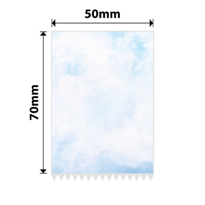NB689 - NIIMBOT - B1 / B21 / B3S / B4 - 50X70MM - 115 BLUE TEXT STATIONARY PATTERN LABELS
